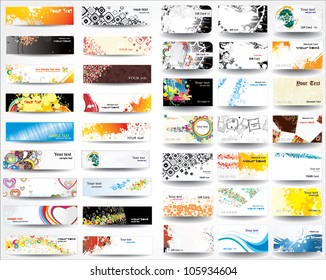 Mix collection banners and business cards