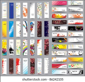 Mix Collection vertical and horizontal banners