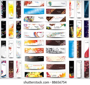 Mix Collection vertical and horizontal banners