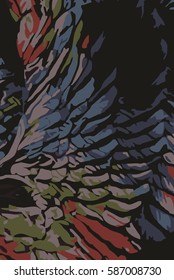 mix color wings abstract background