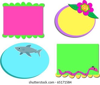 Mix of Colorful Nature Frames