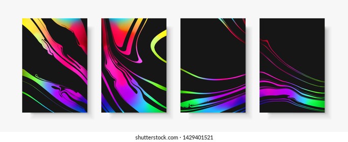 Mix of colors. Liquid paint stains. Vector
abstract illustration. Liquid abstraction. Background for design, poster and web sites. Marble effect. Contemporary art. EPS-10.