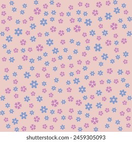 Mix Nettes Blumenmuster Maroon