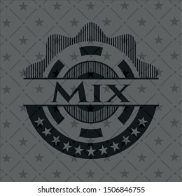 Mix dark emblem. Retro. Vector Illustration. Detailed.