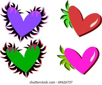 Mix of Decorative Hearts