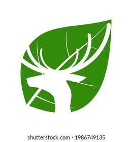 mix are deer and leaf for your logo company