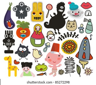 Mix of different vector images and icons. vol.31