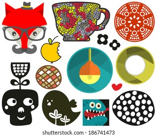 Mix of different vector images.vol.72