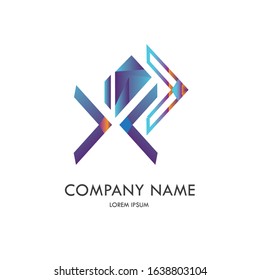 a mix of digital technology logos with color gradations