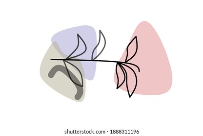 mix of flowers and pastel colors on a white background
