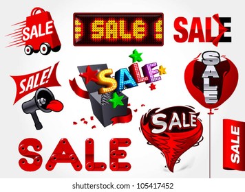 mix of fun sale vector