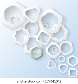 Mix of geometrical shapes