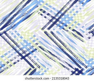 Mix gouache backdrop vector design. Brush strokes lines contrast canvas. Watercolor paint rough illustration.