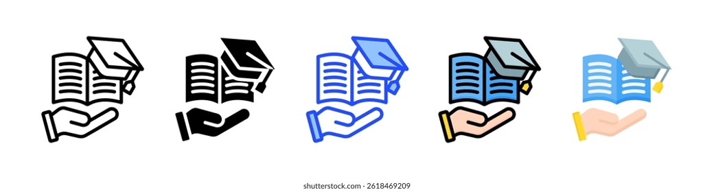 Mix Learning Icon Collection With Multiple Styles