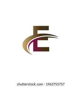 Mix of letter with quick slash design logo icon concept template