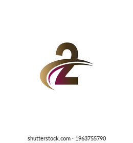 Mix of letter with quick slash design logo icon concept template