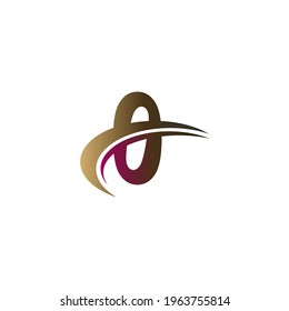 Mix of letter with quick slash design logo icon concept template