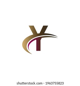 Mix of letter with quick slash design logo icon concept template