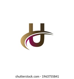 Mezcla de letras con la plantilla de concepto del logotipo de diseño de barra diagonal rápida