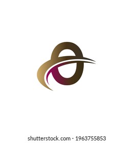 Mix of letter with quick slash design logo icon concept template