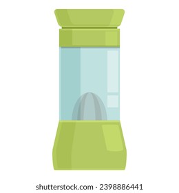 Mezcle el vector de caricatura de icono de tabla de podio. Mezclador de desayunos. Juicer Smoothie