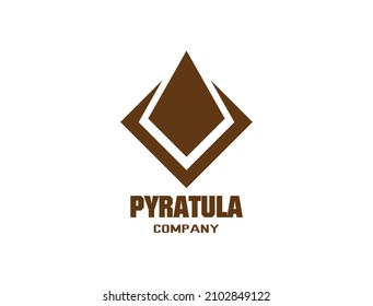 A mix of pyramid and trident spear for pyramid and trident logo