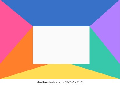 Mix Shape Pastel Colour Abstract Background 