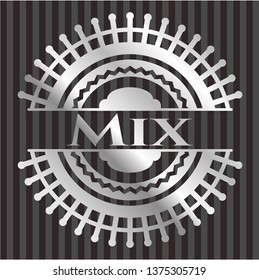 Mix silver shiny badge