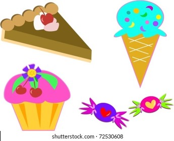 Mix of Sweet Desserts