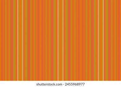 Mezcla textil Vector sin costuras, tono Vertical raya textura. Patrón de pasatiempo de fondo de líneas de tela en colores naranja y rojo.