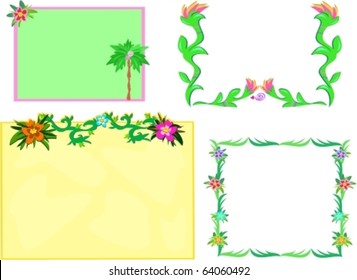 Mix of Tropical Frames with Plants