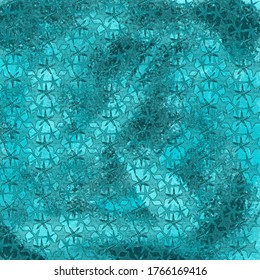 
Una mezcla de estrellas de mar de colores y dibujos a mano con diferentes tonos azules, en un intento de recrear los matices del fondo marino