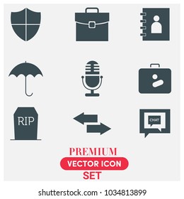 Mix Vector Icon Illustration Set