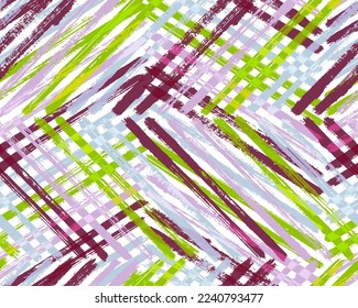 Mix watercolor pattern vector design. Brush strokes elements bright sketch. Watercolor paint shabby background.
