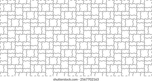 Mix zig zag paving blocks. Two tiles pattern. Seamless landscape interlocking subway brick texture in vector. Modern digital backdrop texture.