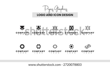 Mixed Abstract Representational Logo Collection