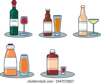 Mixed alcoholic and non-alcoholic drink
