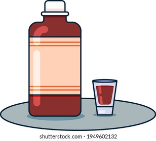 Mixed alcoholic and non-alcoholic drink