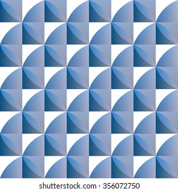 Mixed blue colors abstract mosaic design for tile background. Vector grid pattern.