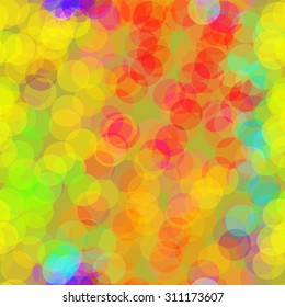 Mixed bokeh lights seamless background made in vector.