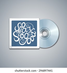 Mixed CD Cover. Mockup Template with Lettering Element. So far so good. 