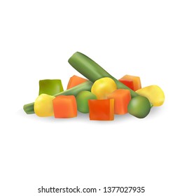 Process Of Chopping Vegetables. Organic Products. Color Illustration  Royalty Free SVG, Cliparts, Vectors, and Stock Illustration. Image  139597937.