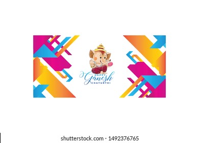 Mixed Color Abstract Background Ganesh
