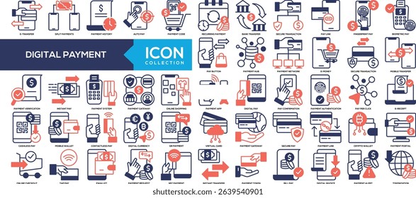 Mixed Color - Digital Payment Icon Collection