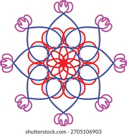 uma flor de cor mista