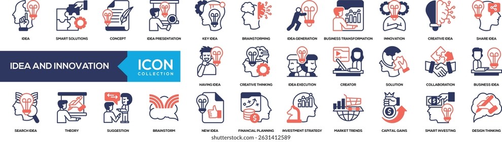 Mixed Color - Idea And Innovation Icon Collection
