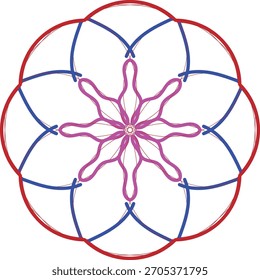 Un color mezclado con mandala