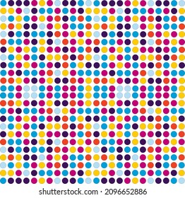 Mixed colorful circle dot luxury color tone pattern background, vector illustration decorative dotted, wallpaper and cover 