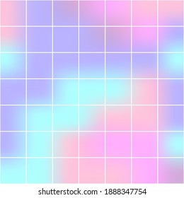 Mixed colors abstract background with grid, multicolored vector art.