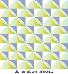 Mixed colors abstract mosaic design for tile background. Vector grid pattern.